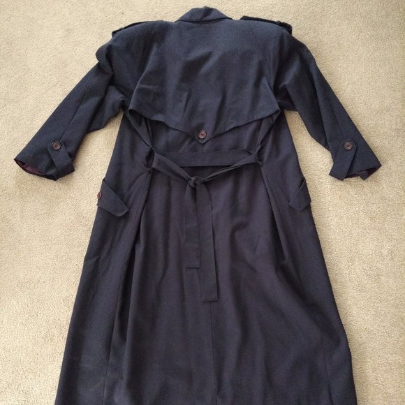 Vintage JONES NEW YORK trench coat, jacket, navy - Picture 3 of 5